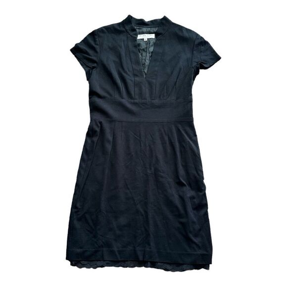 Trina Turk Black Dress With Lining Lace Trim Size 10 - Picture 1 of 4